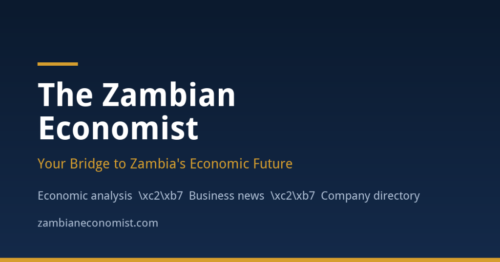 The Zambian Economist - economic analysis, business news and company directory