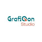 Grafiqon Studio advert showcasing brand identity and logo design services for businesses and entrepreneurs
