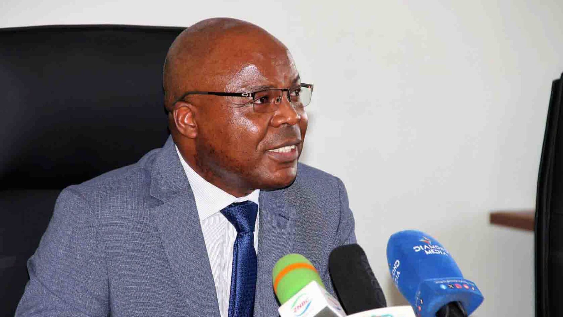 Brown Kasaro, Chief Electoral Officer of the Electoral Commission of Zambia, addressing journalists ahead of the 2026 general election