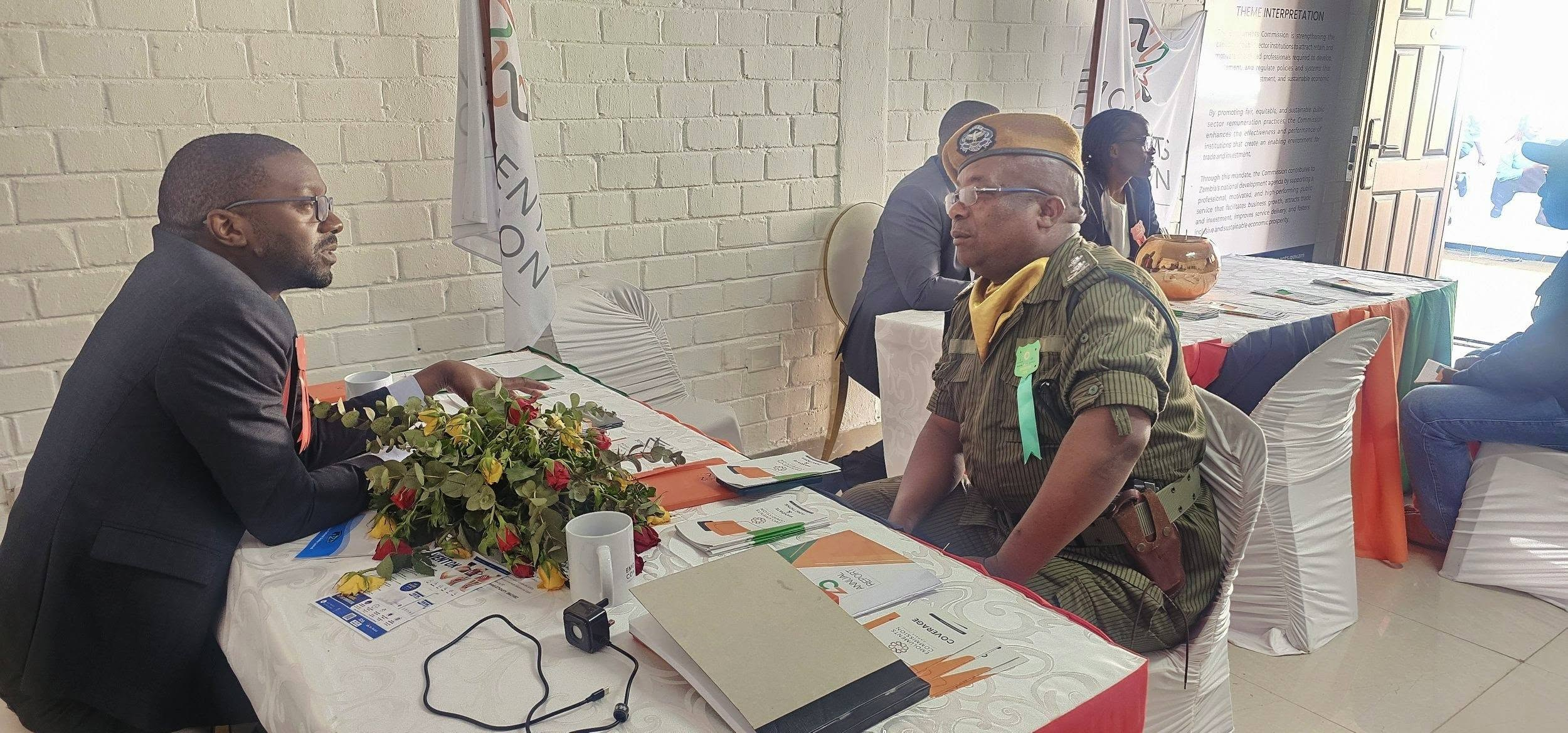 Compliance and public-sector discussion at the Commission stand