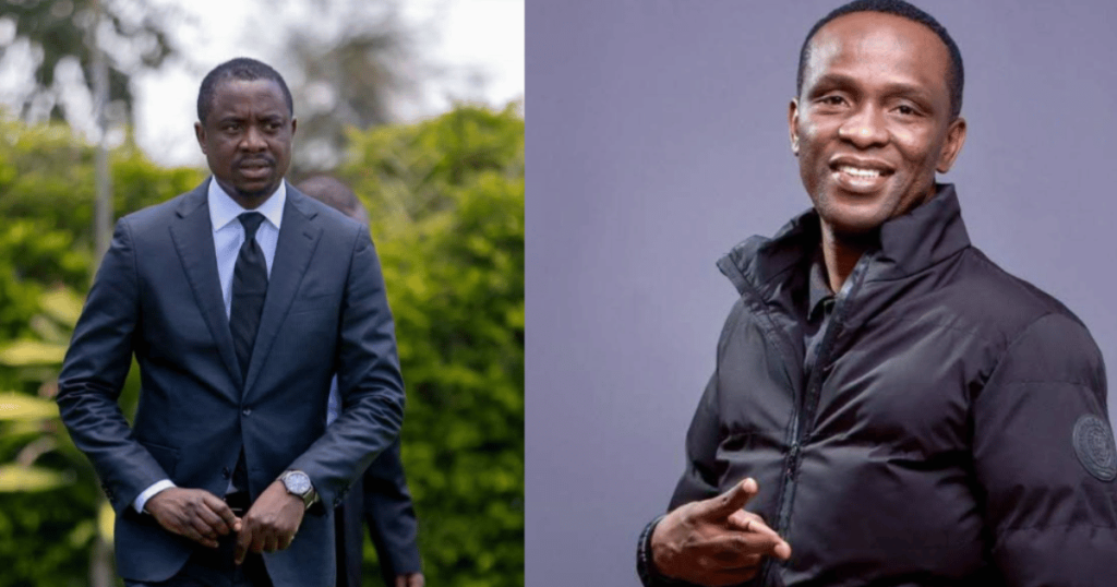 Franklin Tembo Jr and Innocent Kalaluka in a combined portrait