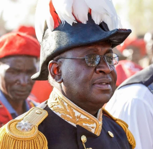 Traditional Lozi ceremonial dress associated with the Barotse Royal Establishment