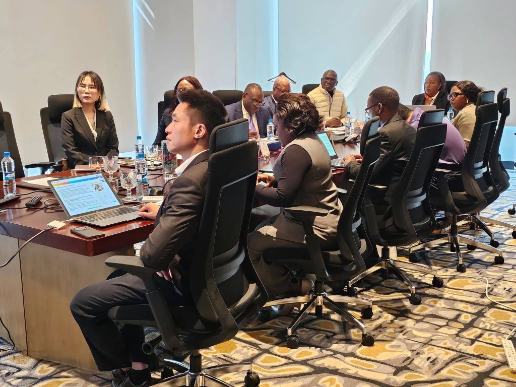 TopStar board members and Ministry of Information and Media officials meeting in Lusaka