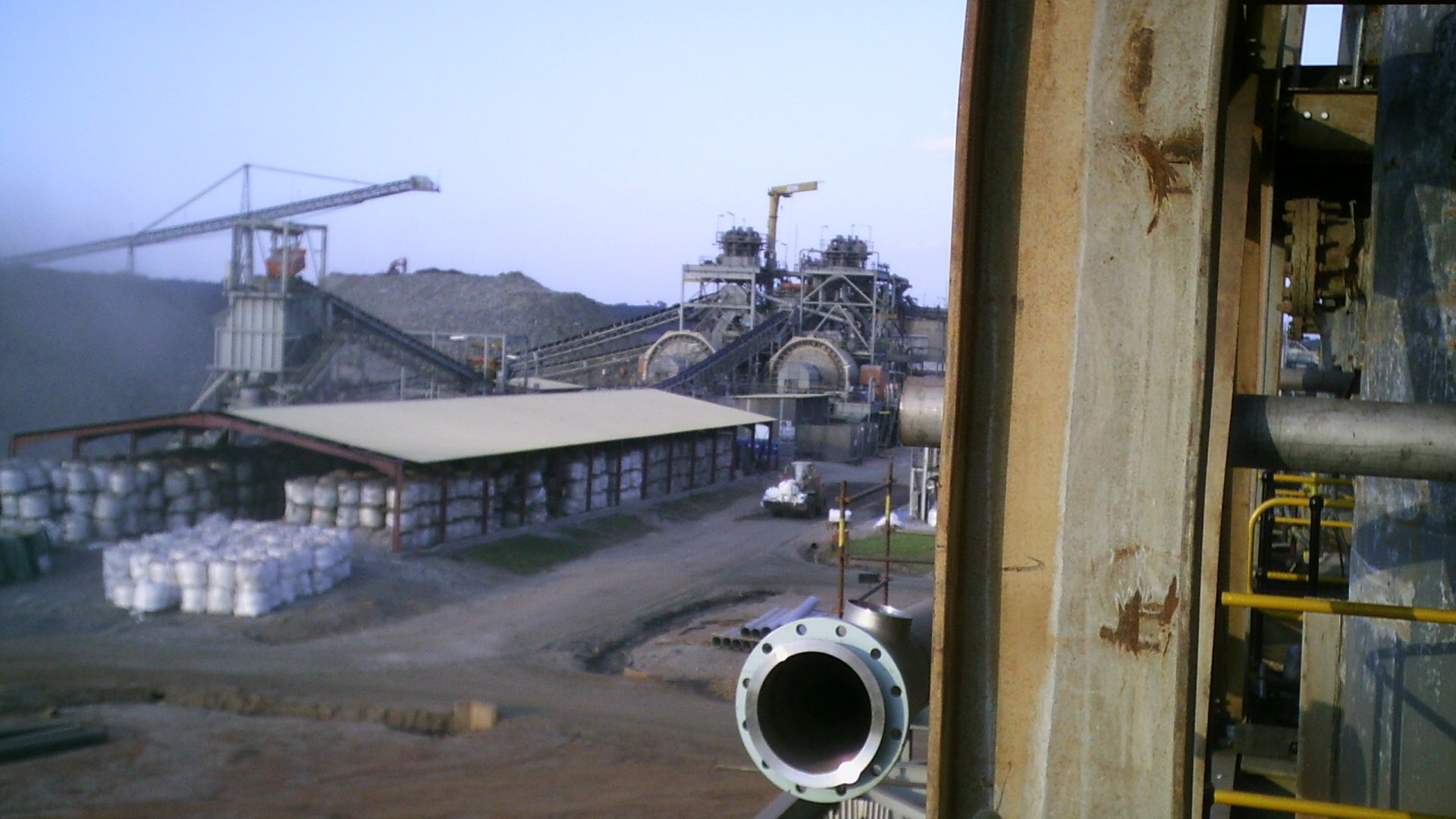 Open-pit workings and processing infrastructure at the Kansanshi copper mine near Solwezi, Zambia, the mine that anchors the country's copper exports