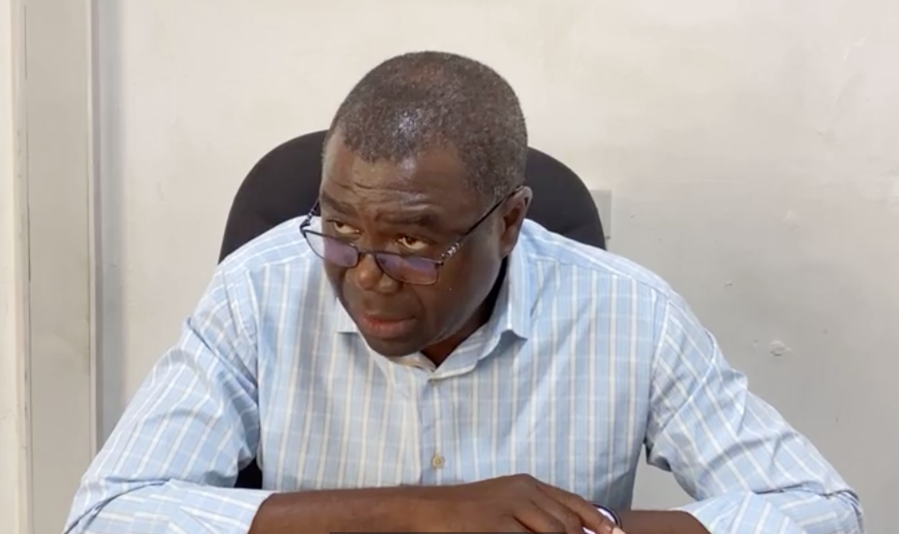 Health Minister Prof. Roma Chilengi in the photograph supplied with the Livingstone hospital visit announcement.