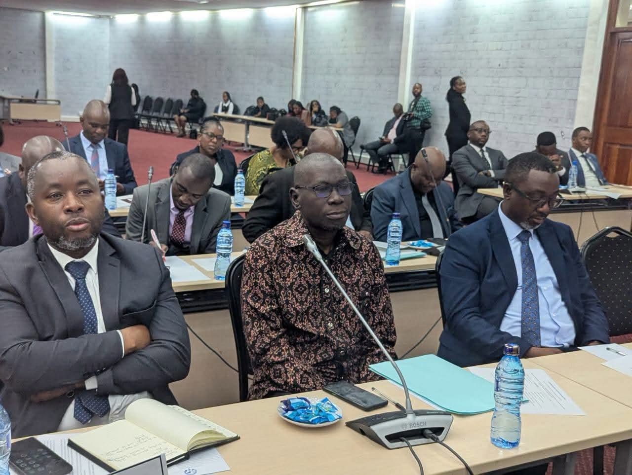 Delegates seated with conference microphones during the ministerial orientation on the 2027 National Budget