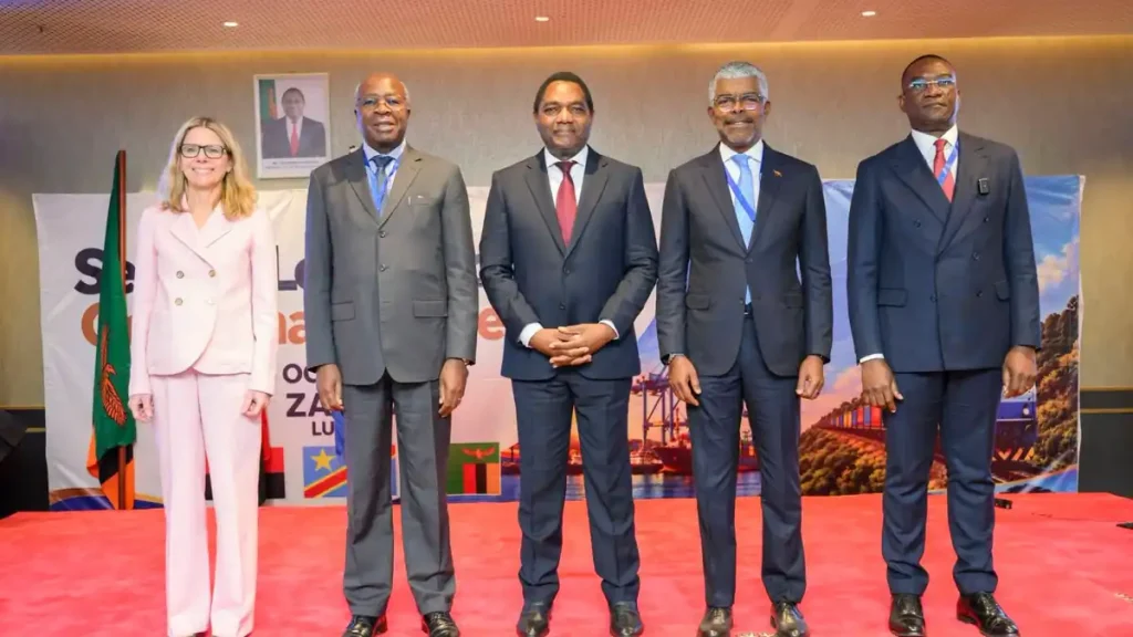 President Hakainde Hichilema with delegates at the opening of the Second Lobito Corridor Coordination Meeting at the InterContinental Hotel, Lusaka
