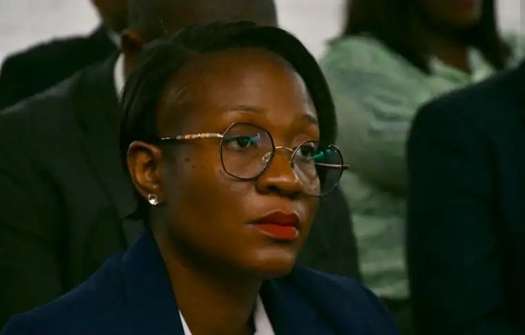 Participant following proceedings at Zambia's 2027 Budget Hearings