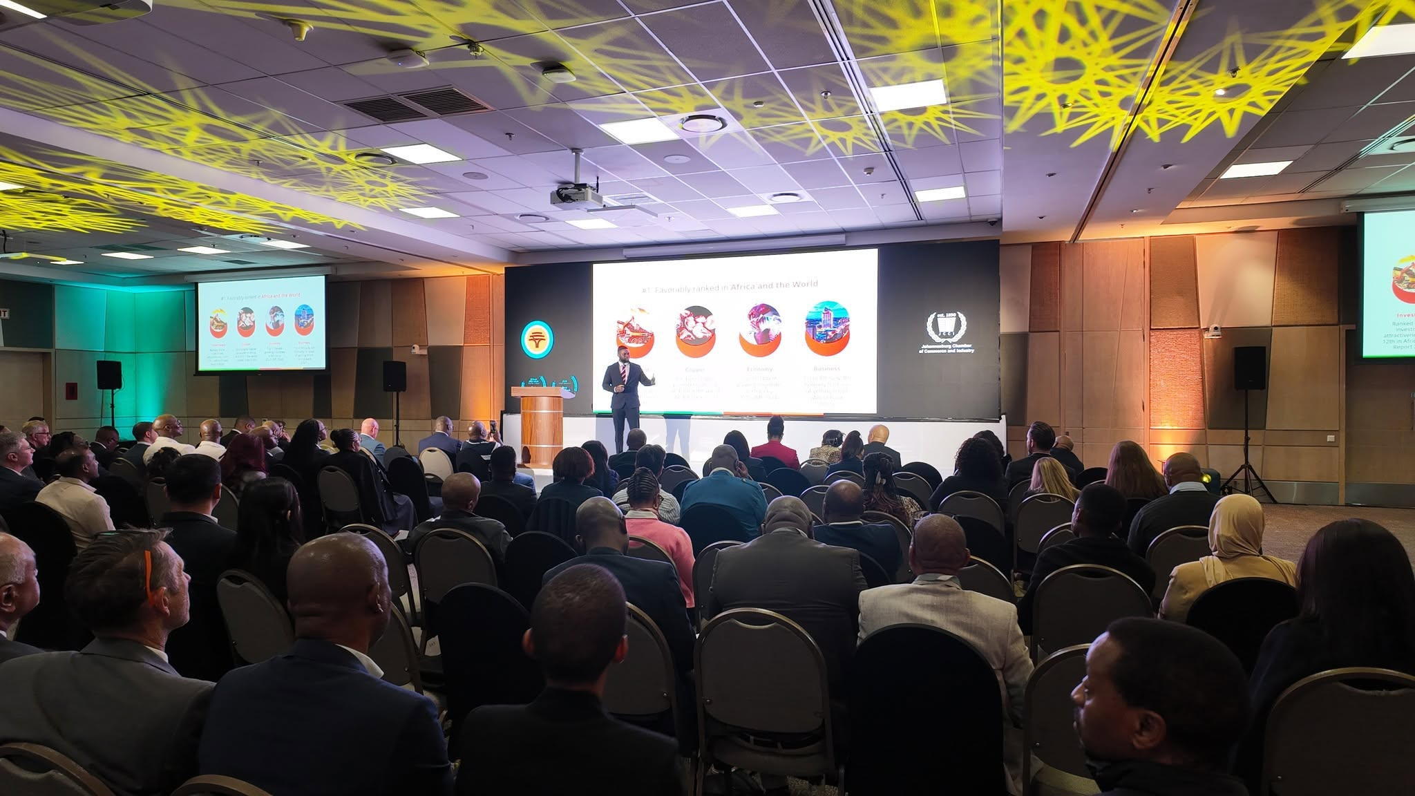 South African business leaders attending the JCCI Trading with Neighbouring Countries and Zambia forum in Johannesburg.